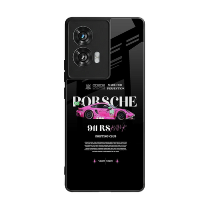 911 Drifting Club back phone cover | glass case for motorola edge 50 fusion
