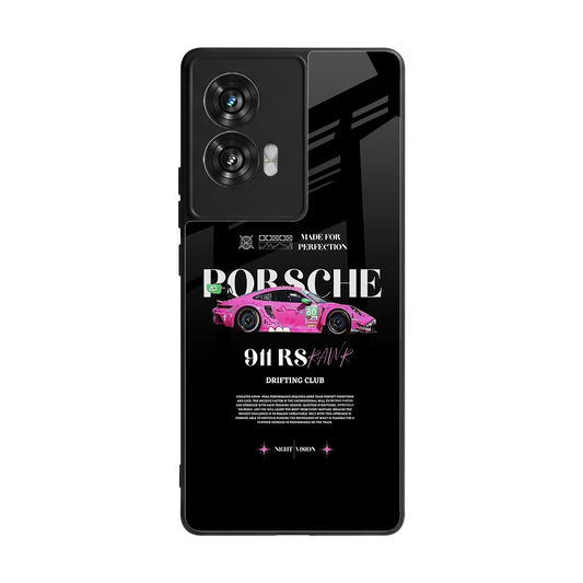 911 Drifting Club back phone cover | glass case for motorola edge 50 fusion