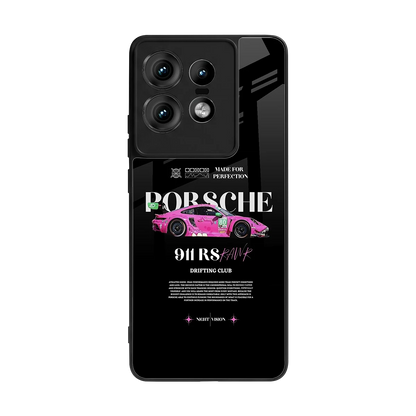 911 Drifting Club back phone cover | glass case for motorola edge 50 pro