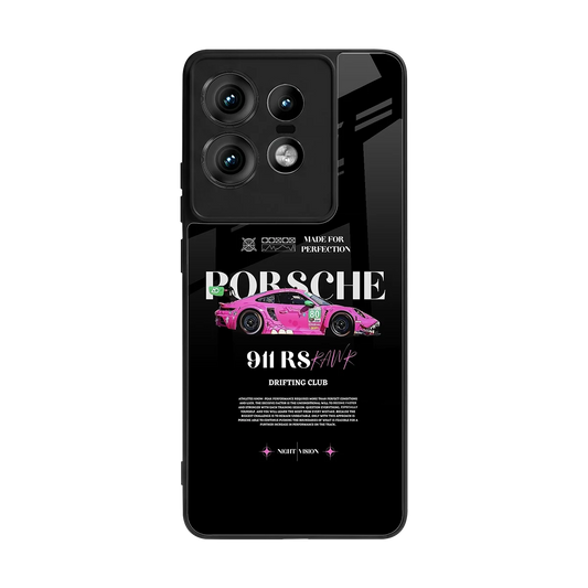 911 Drifting Club back phone cover | glass case for motorola edge 50 pro