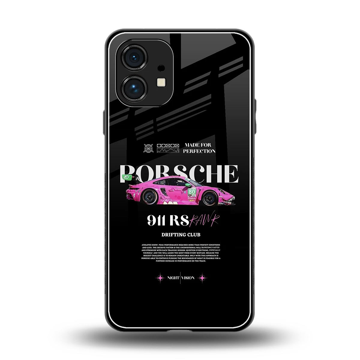 911 Drifting Club back phone cover | glass case for nothing phone 1