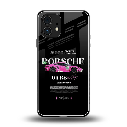 911 Drifting Club back phone cover | glass case for nothing phone 1