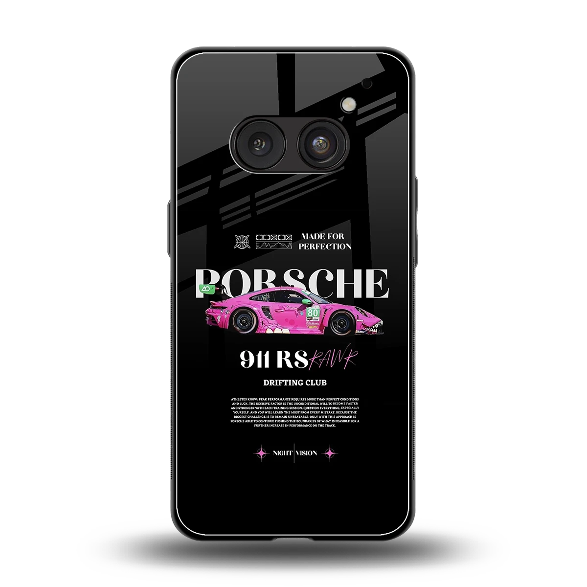 911 Drifting Club back phone cover | glass case for nothing phone 2a