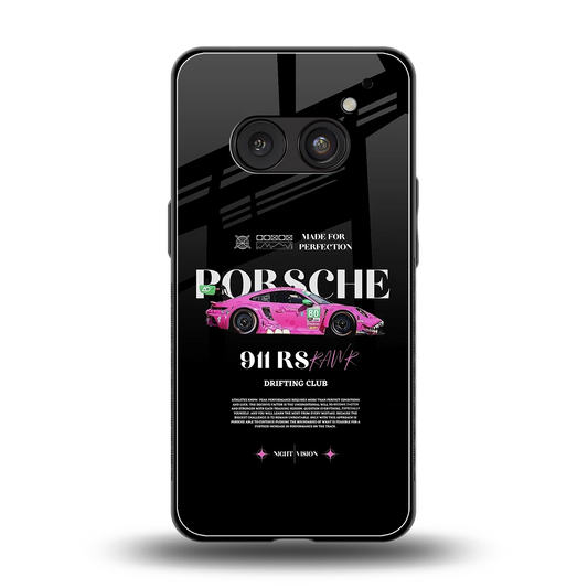 911 Drifting Club back phone cover | glass case for nothing phone 2a