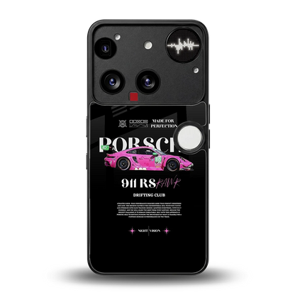 911 Drifting Club back phone cover | glass case for nothing phone 3