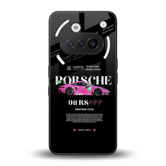 911 Drifting Club back phone cover | glass case for nothing phone 3a