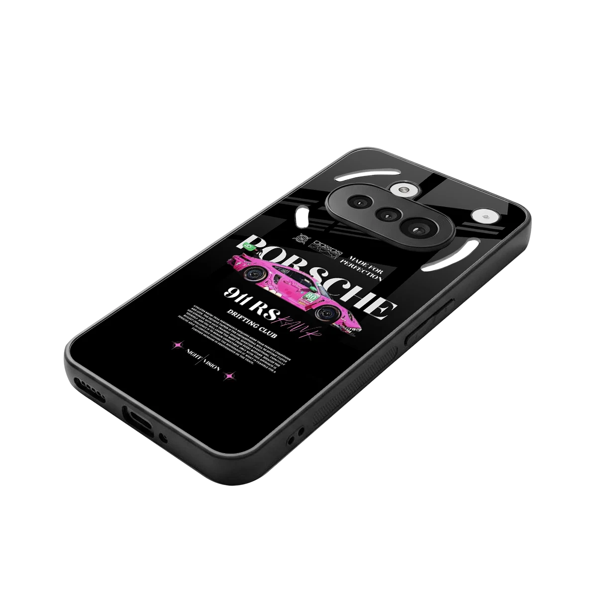 911 Drifting Club stylish phone case for nothing phone 3a | glossy glass and slim fit