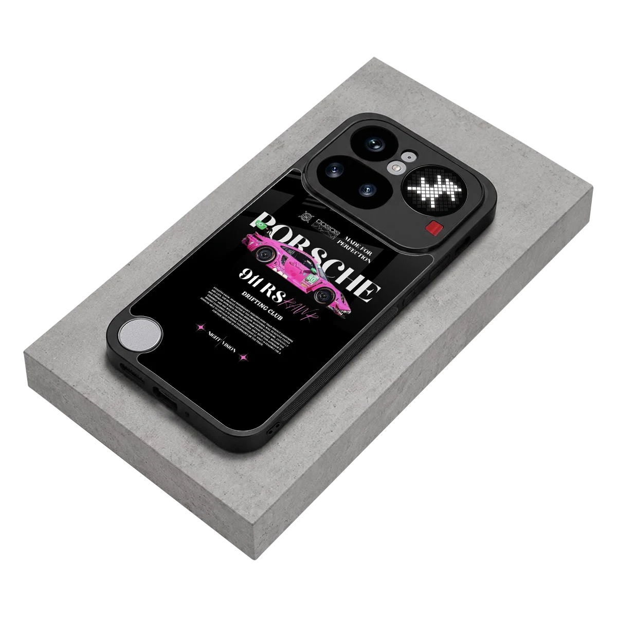 911 Drifting Club stylish phone case for nothing phone 4a pro | glossy glass and slim fit
