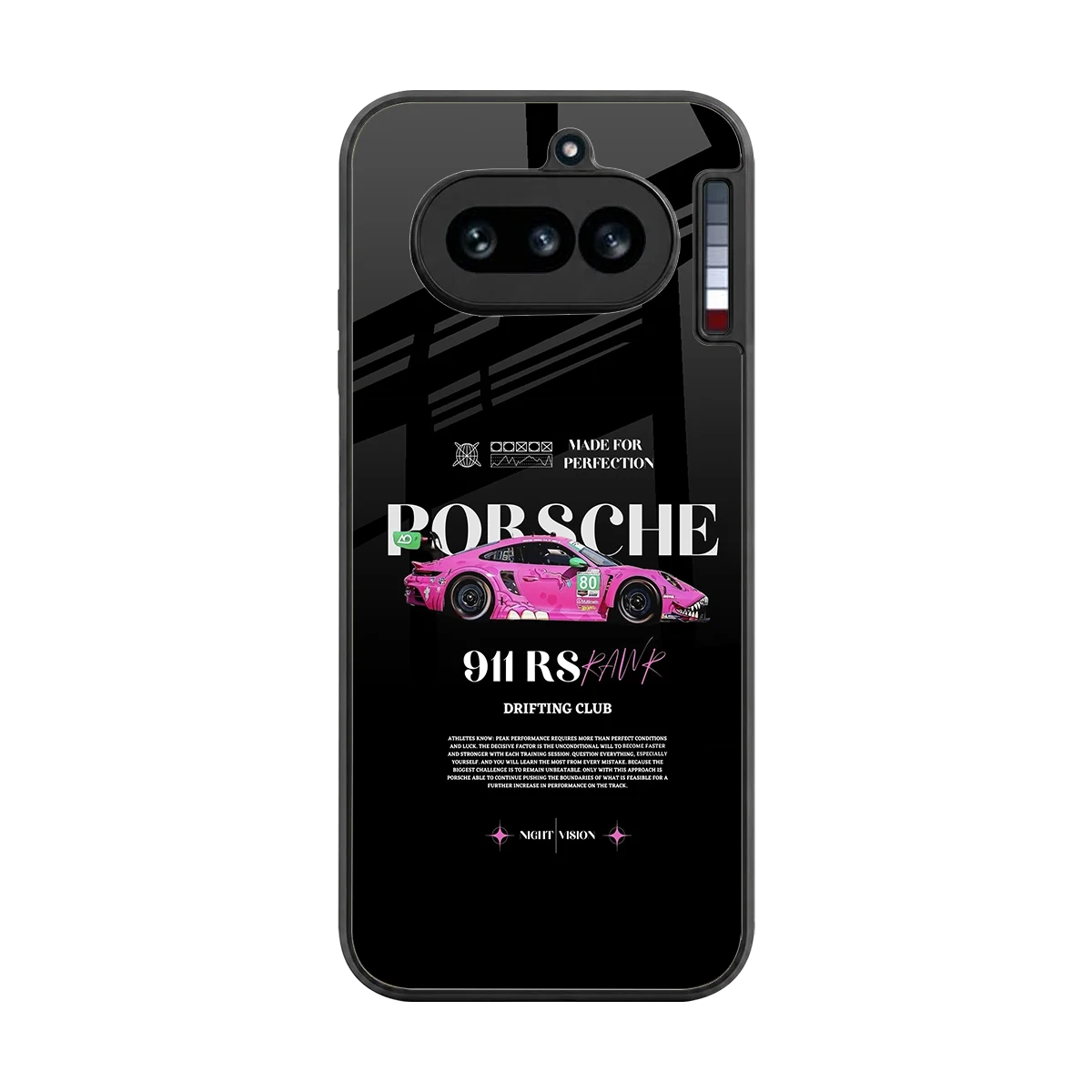 911 Drifting Club back phone cover | glass case for nothing phone 4a