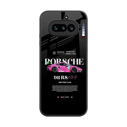 911 Drifting Club back phone cover | glass case for nothing phone 4a