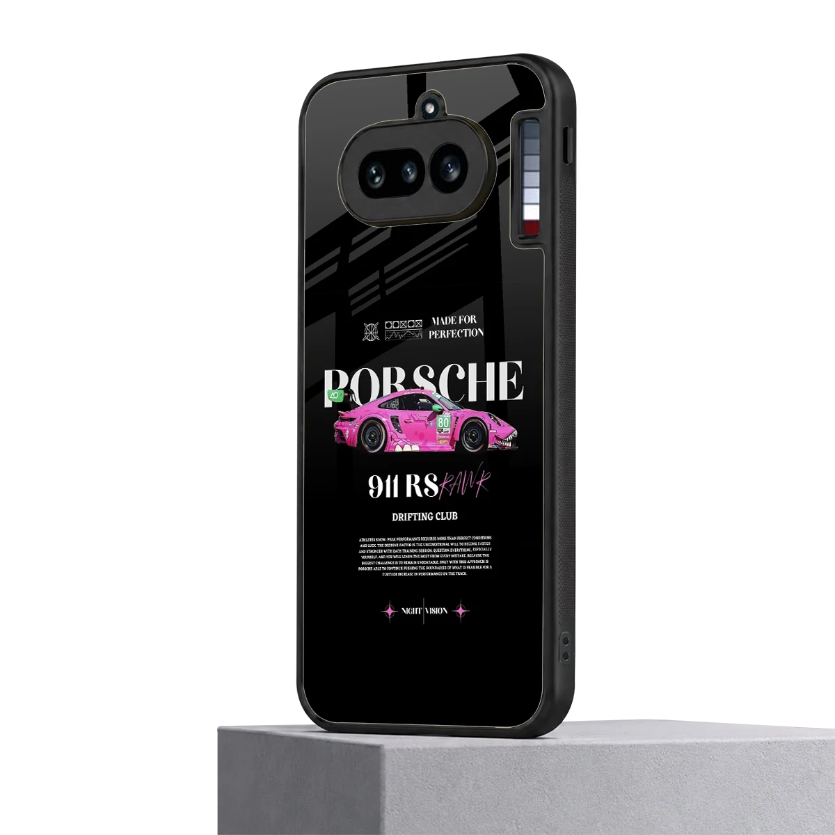 911 Drifting Club nothing phone 4a mobile cover | shockproof glass phone case