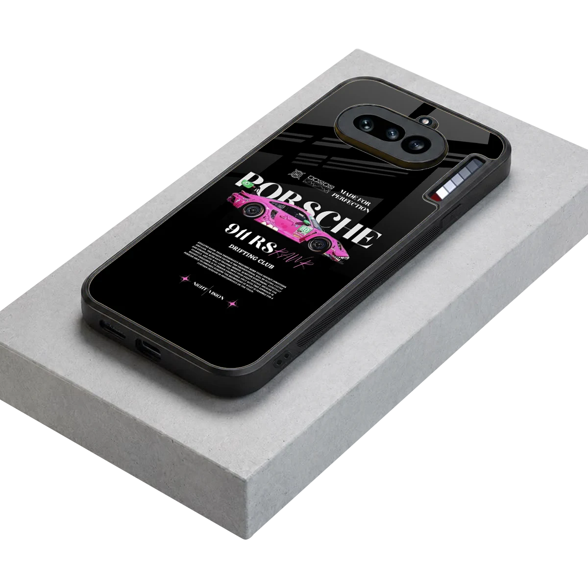 911 Drifting Club stylish phone case for nothing phone 4a | glossy glass and slim fit