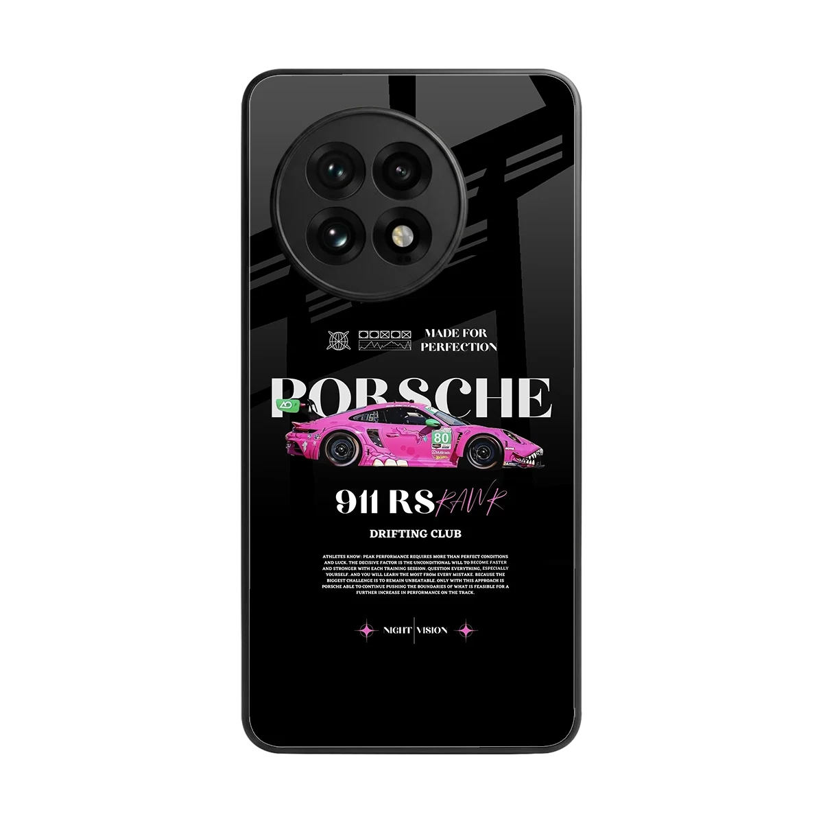 911 Drifting Club back phone cover | glass case for oneplus 13r