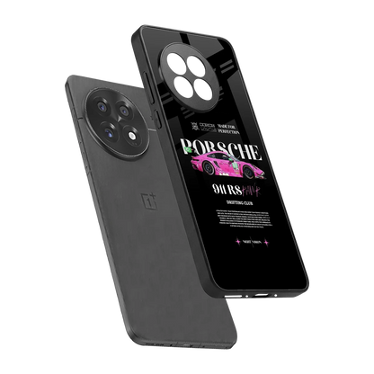 911 Drifting Club sleek oneplus 13r cover with tempered glass back and TPU edges