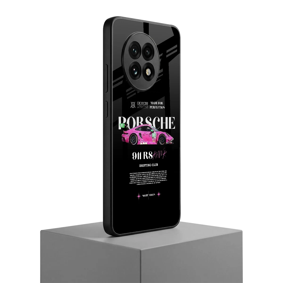 911 Drifting Club oneplus 13r mobile cover | shockproof glass phone case