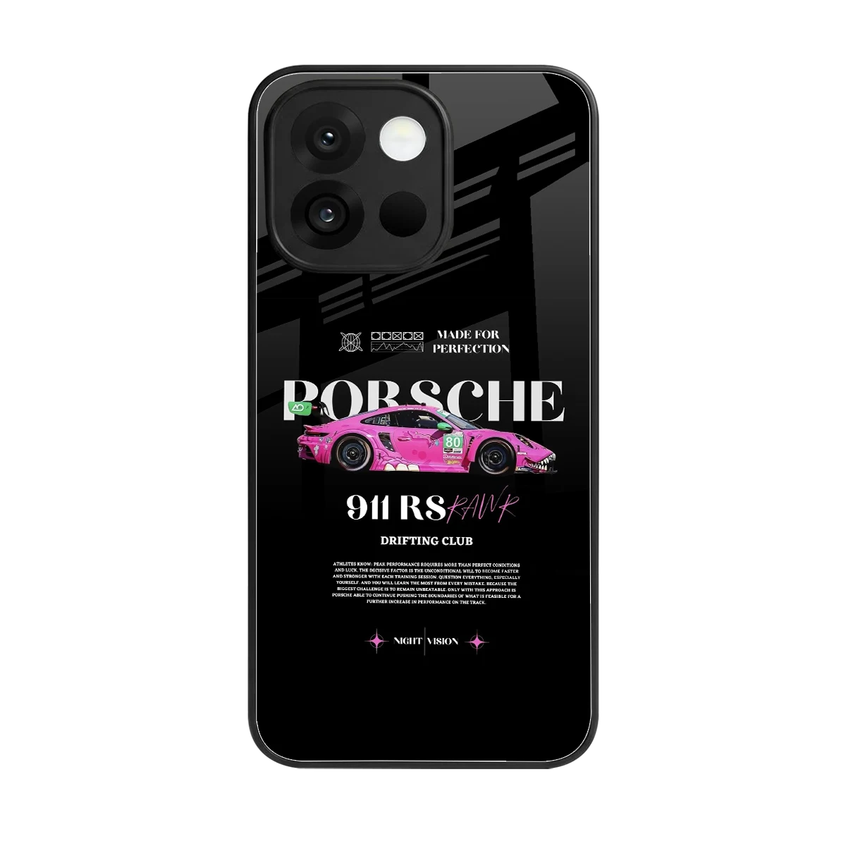 911 Drifting Club back phone cover | glass case for oneplus 13s