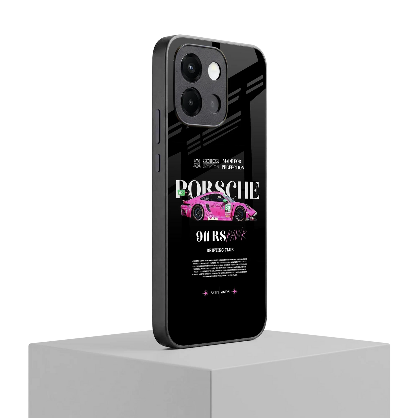911 Drifting Club oneplus 13s mobile cover | shockproof glass phone case