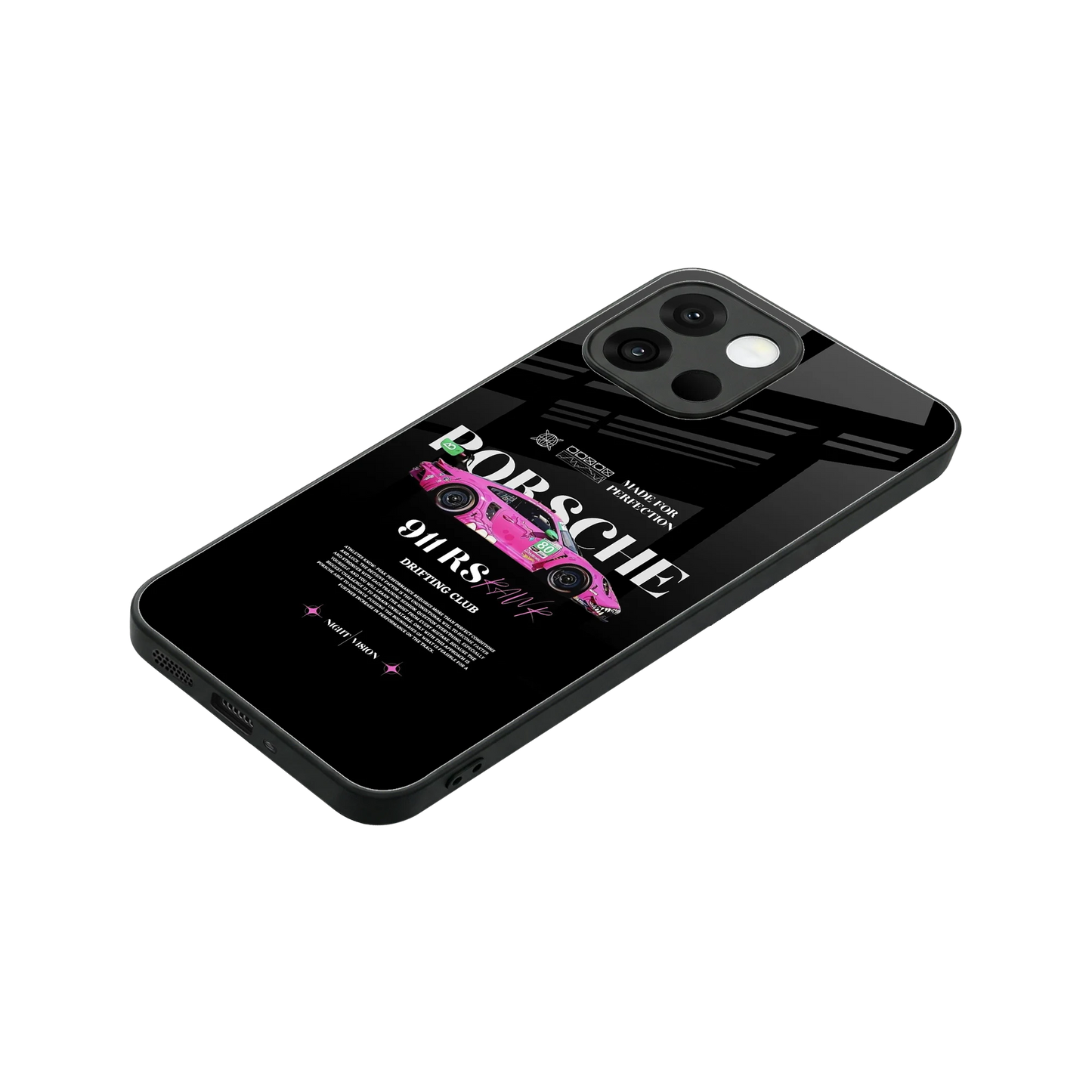 911 Drifting Club stylish phone case for oneplus 13s | glossy glass and slim fit