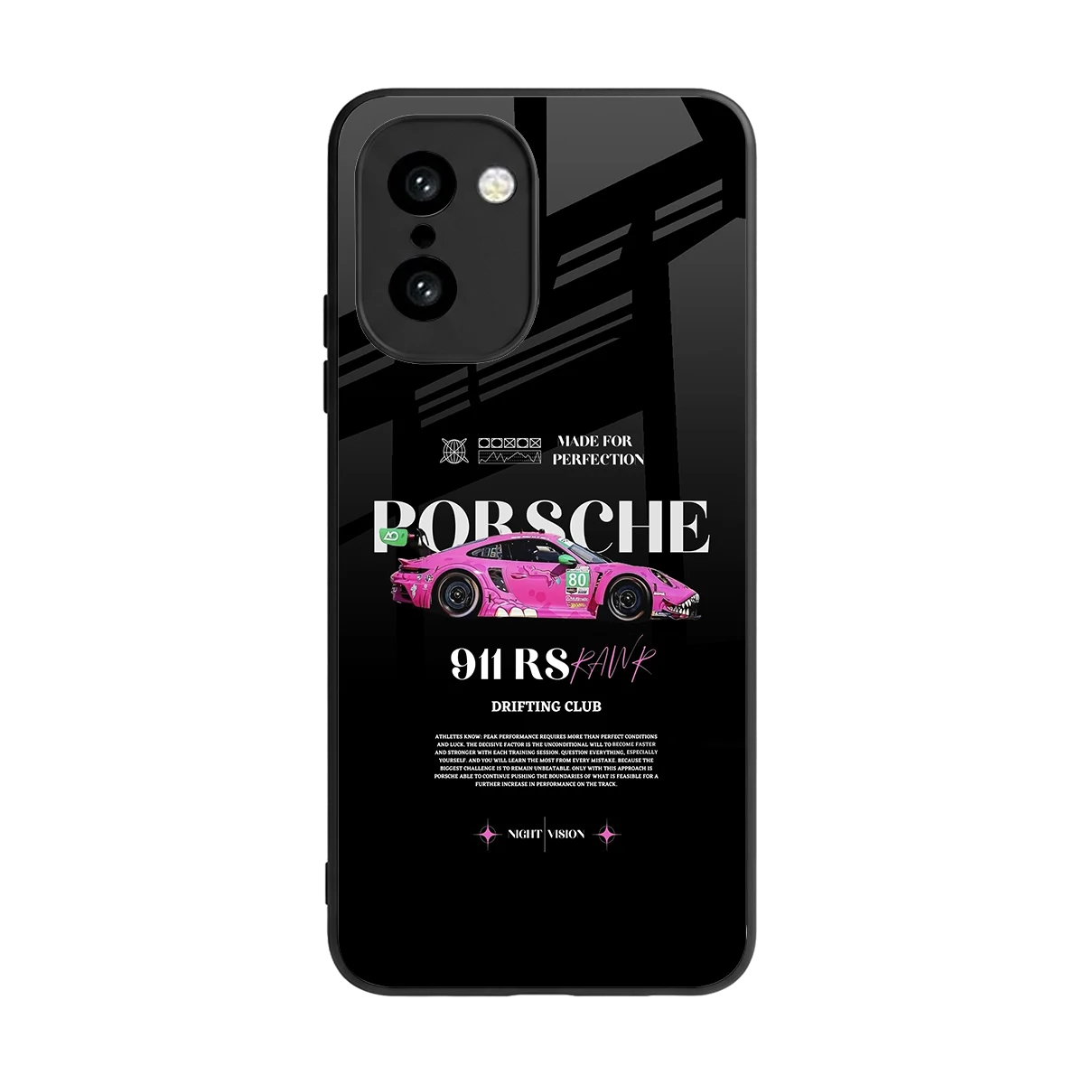 911 Drifting Club back phone cover | glass case for oneplus 15r