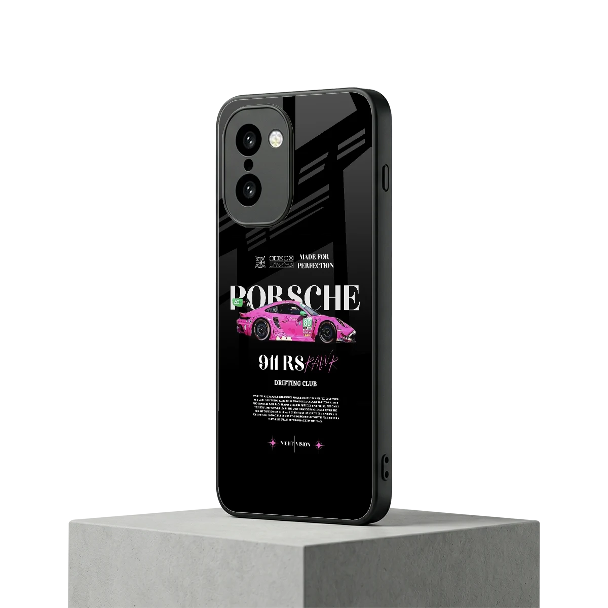 911 Drifting Club oneplus 15r mobile cover | shockproof glass phone case