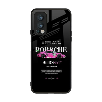 911 Drifting Club back phone cover | glass case for oneplus nord 2
