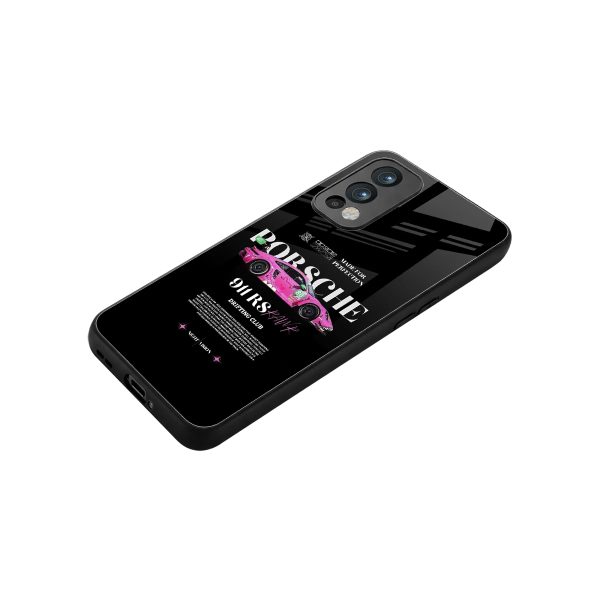 911 Drifting Club stylish phone case for oneplus nord 2 | glossy glass and slim fit