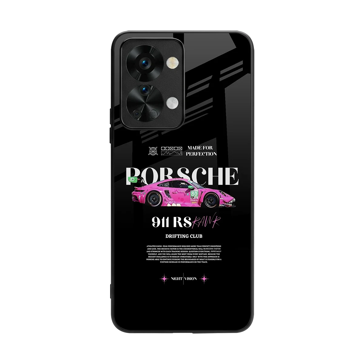 911 Drifting Club back phone cover | glass case for oneplus nord 2t