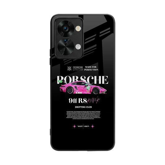 911 Drifting Club back phone cover | glass case for oneplus nord 2t