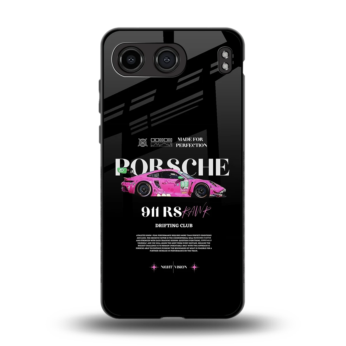 911 Drifting Club back phone cover | glass case for oneplus nord 4