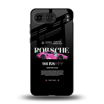 911 Drifting Club back phone cover | glass case for oneplus nord 4