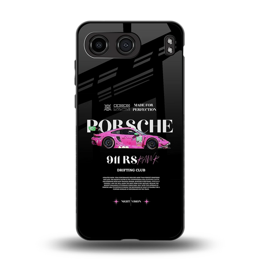 911 Drifting Club back phone cover | glass case for oneplus nord 4