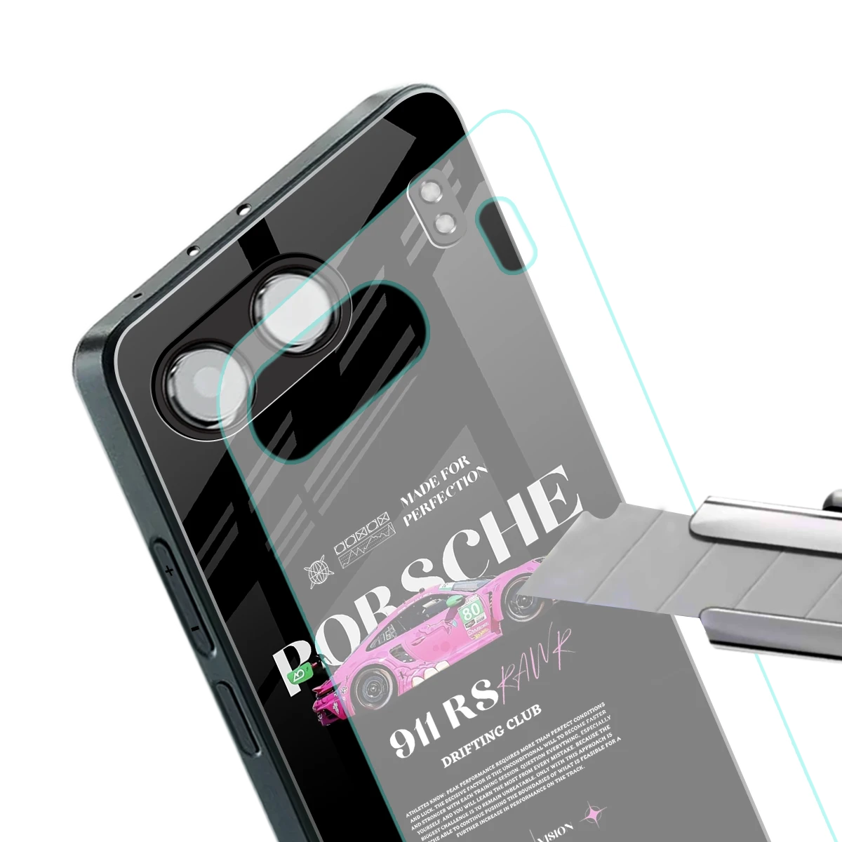 911 Drifting Club stylish phone case for oneplus nord 4 | glossy glass and slim fit