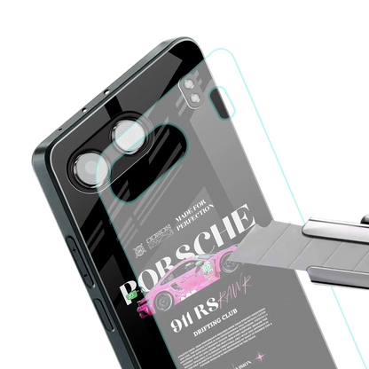 911 Drifting Club stylish phone case for oneplus nord 4 | glossy glass and slim fit