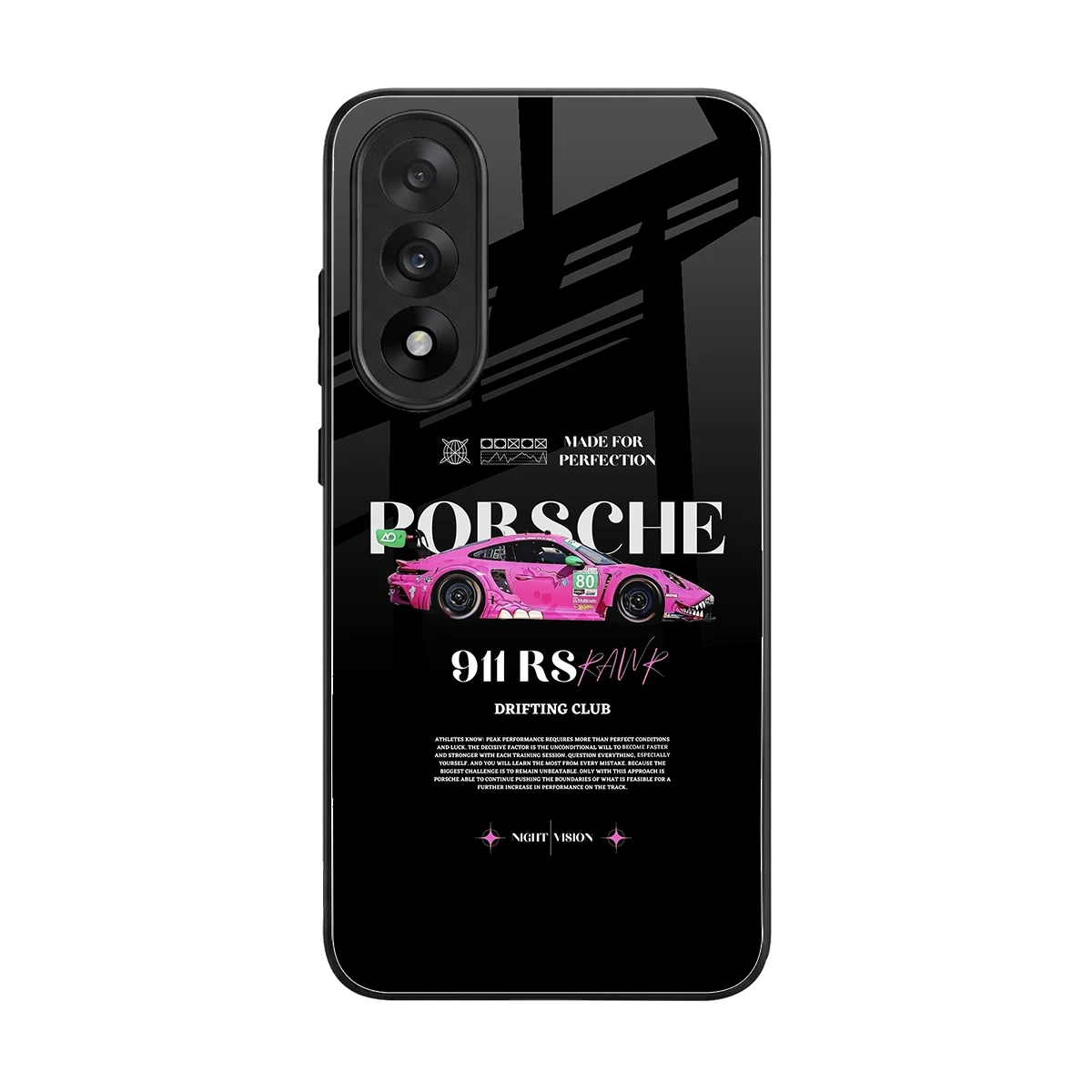911 Drifting Club back phone cover | glass case for oneplus nord 5