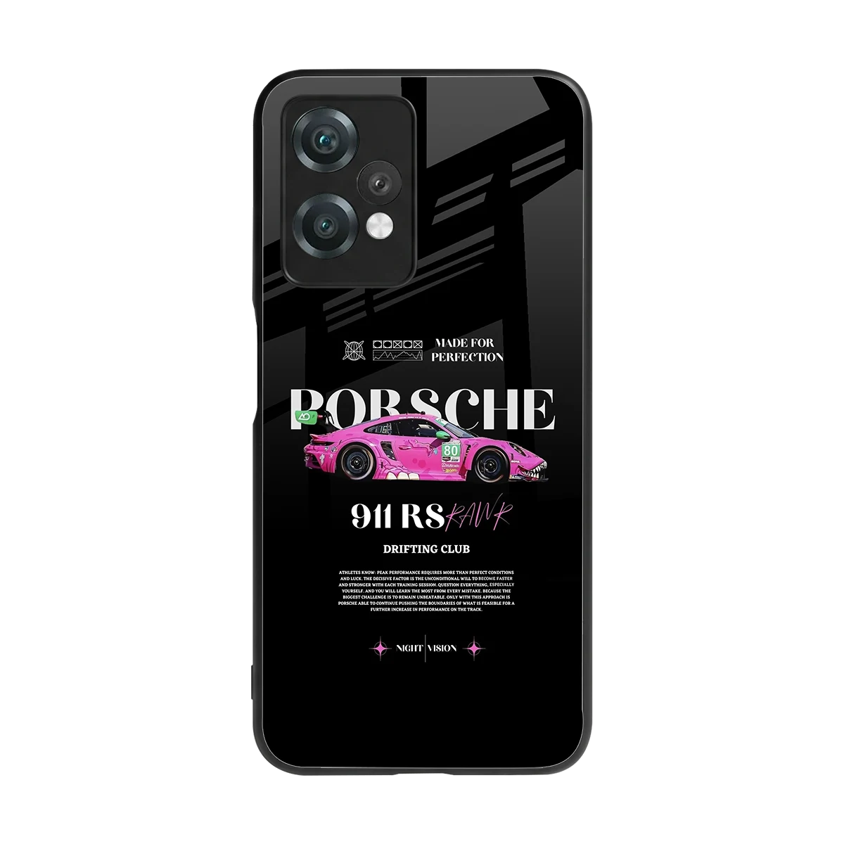 911 Drifting Club back phone cover | glass case for oneplus nord ce 2 lite