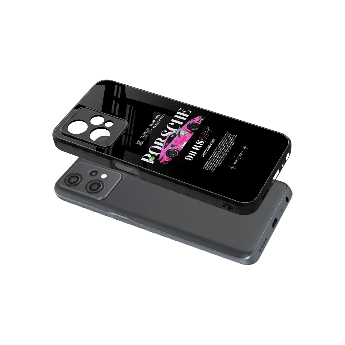 911 Drifting Club sleek oneplus nord ce 2 lite cover with tempered glass back and TPU edges