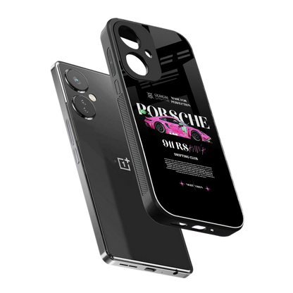 911 Drifting Club sleek oneplus nord ce 3 cover with tempered glass back and TPU edges