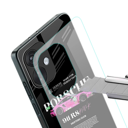 911 Drifting Club stylish phone case for oneplus nord ce 3 | glossy glass and slim fit