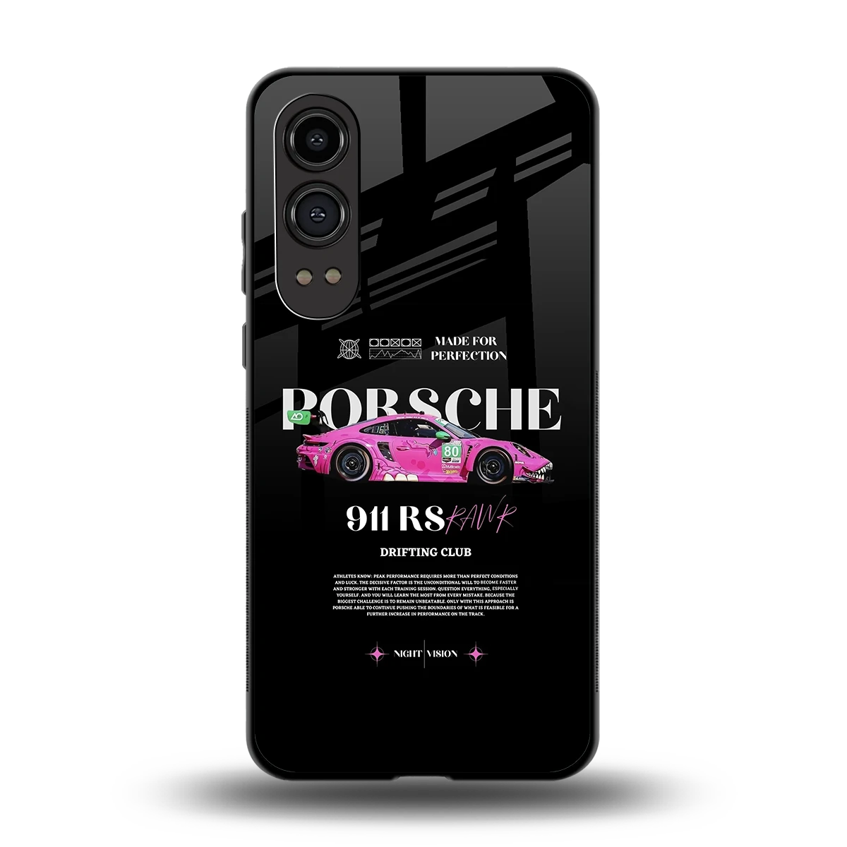 911 Drifting Club back phone cover | glass case for oneplus nord ce 4 lite