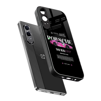 911 Drifting Club sleek oneplus nord ce 4 lite cover with tempered glass back and TPU edges