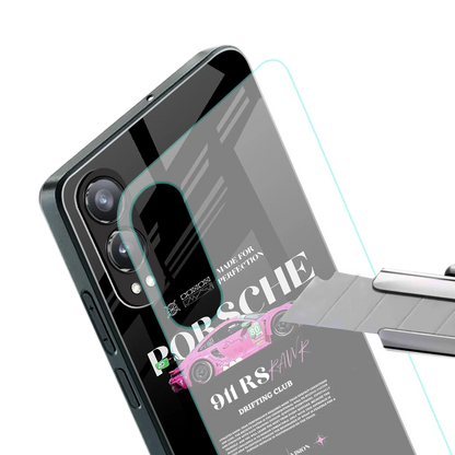 911 Drifting Club stylish phone case for oneplus nord ce 4 lite | glossy glass and slim fit