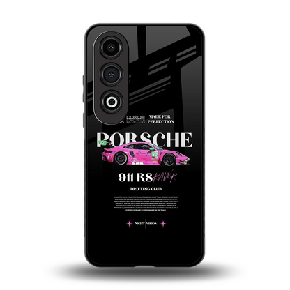 911 Drifting Club back phone cover | glass case for oneplus nord ce 4