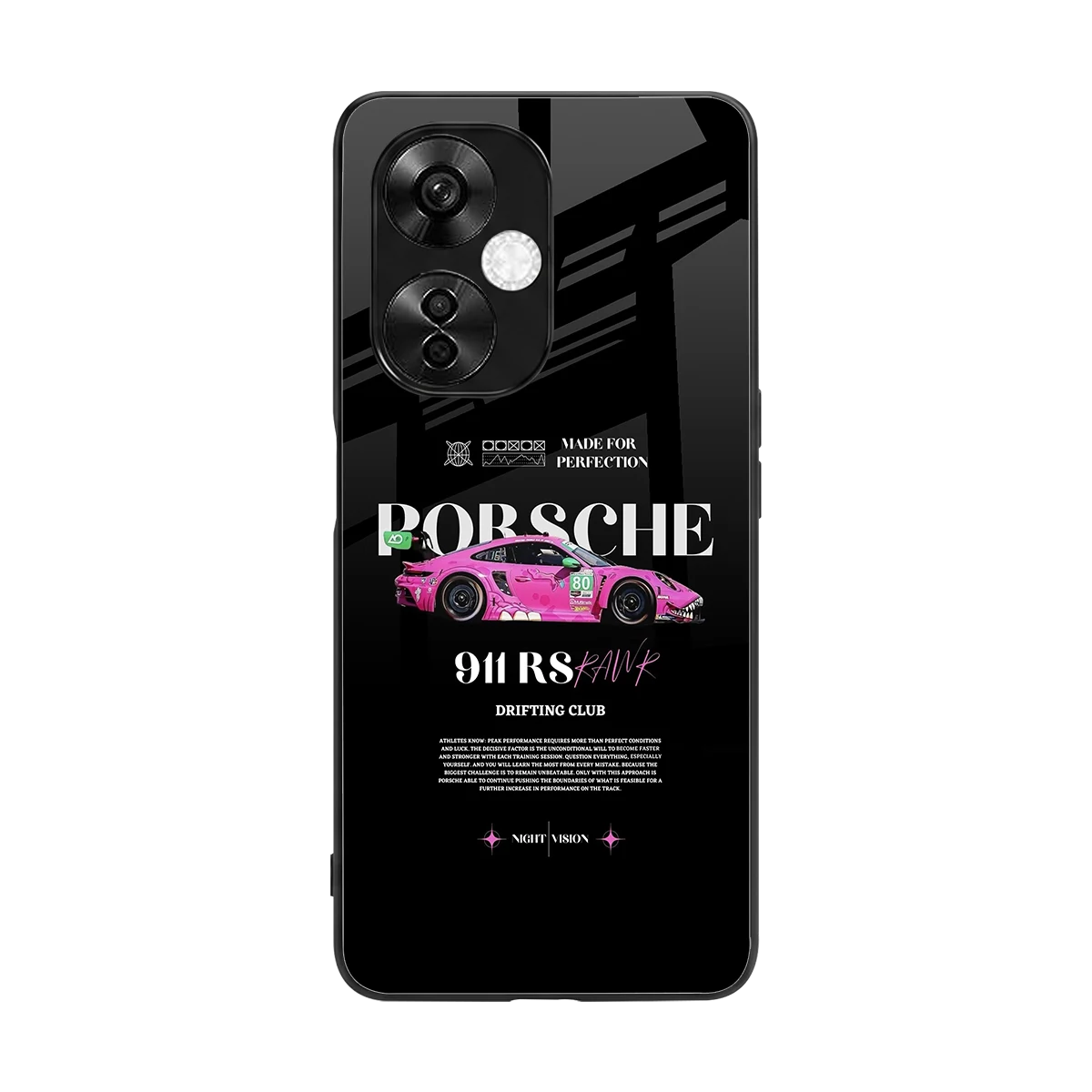 911 Drifting Club back phone cover | glass case for oneplus nord ce 3 lite