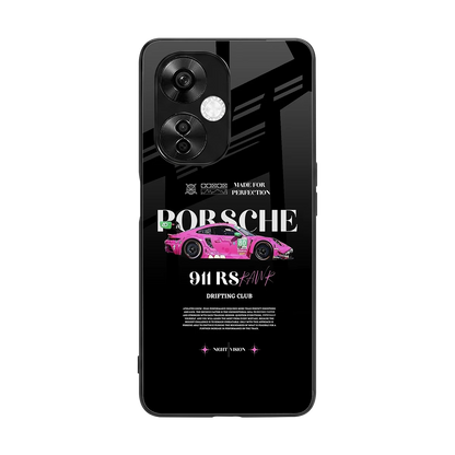 911 Drifting Club back phone cover | glass case for oneplus nord ce 3 lite