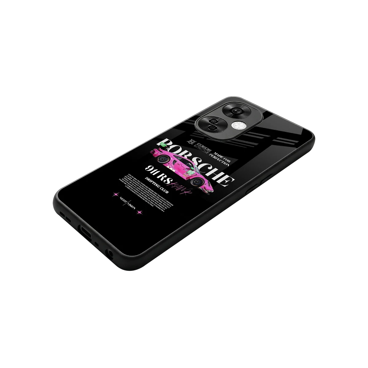 911 Drifting Club stylish phone case for oneplus nord ce 3 lite | glossy glass and slim fit