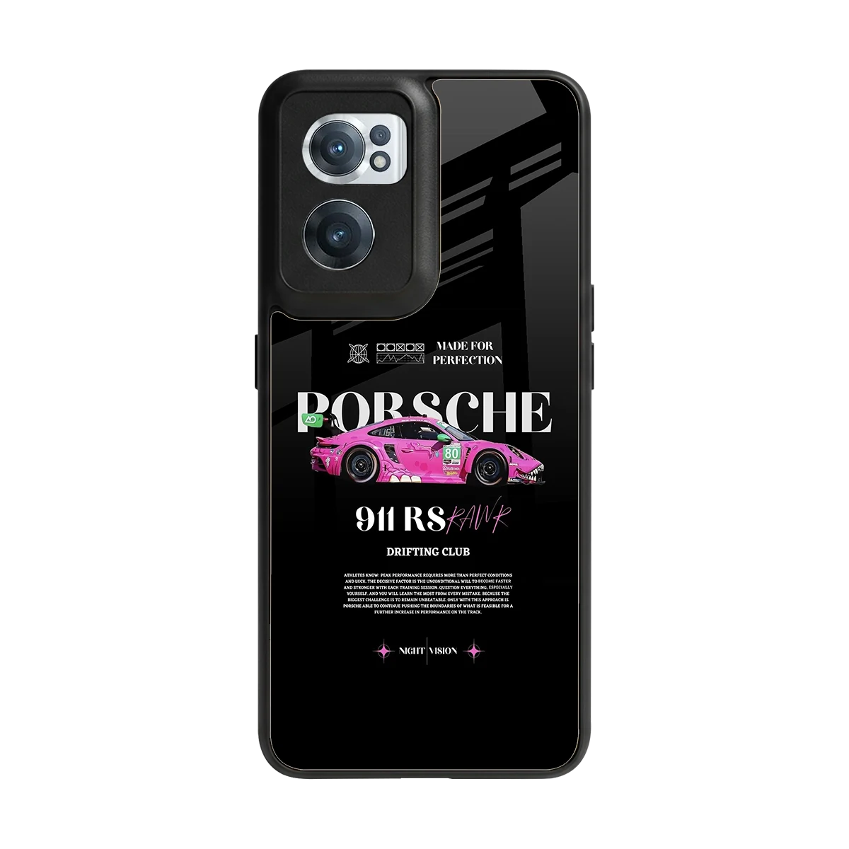 911 Drifting Club back phone cover | glass case for oneplus nord ce 2