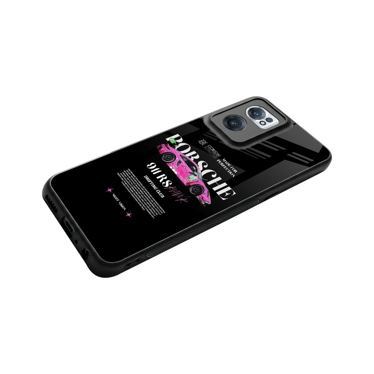 911 Drifting Club stylish phone case for oneplus nord ce 2 | glossy glass and slim fit