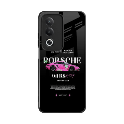 911 Drifting Club back phone cover | glass case for oppo a3 pro