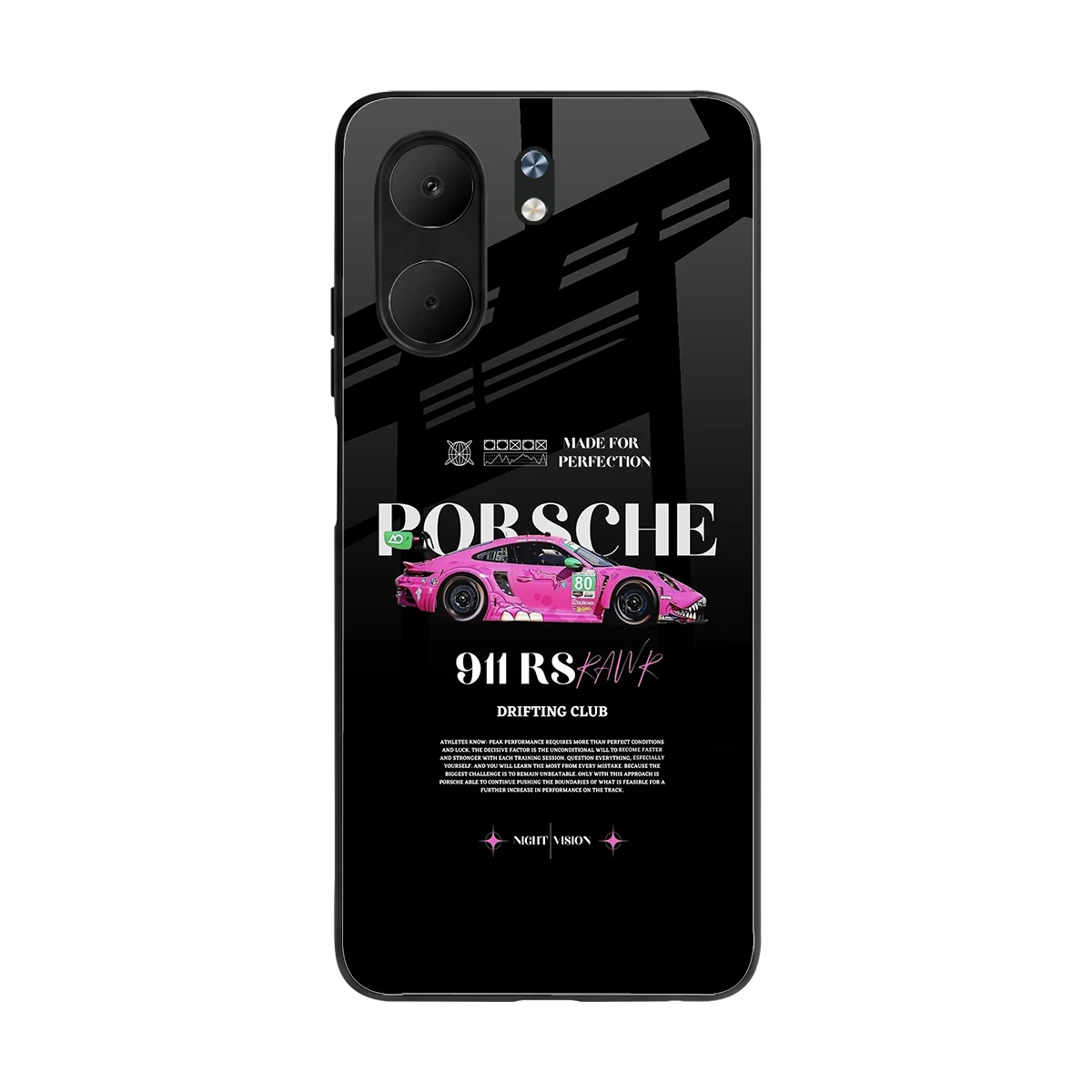 911 Drifting Club back phone cover | glass case for oppo a5x 5g