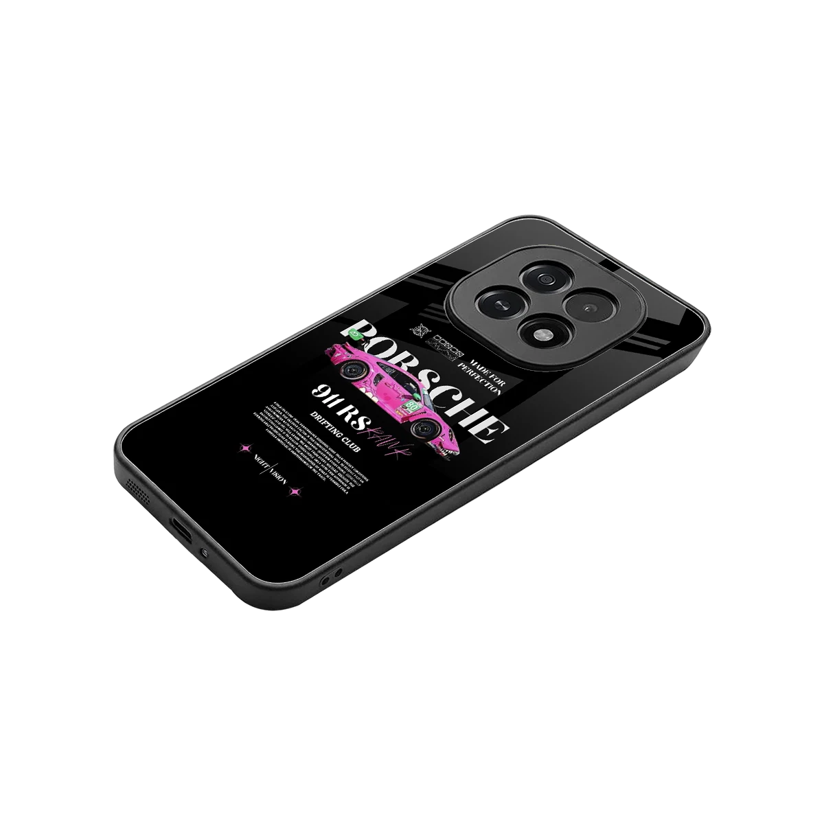 911 Drifting Club stylish phone case for oppo f29 5g | glossy glass and slim fit
